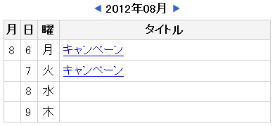 今日から○日後まで