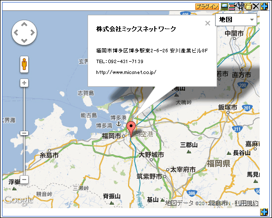 GoogleMapプラグイン