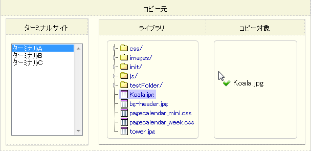 コピー元共有指定