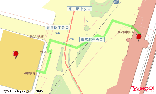 経路地図の設置方法